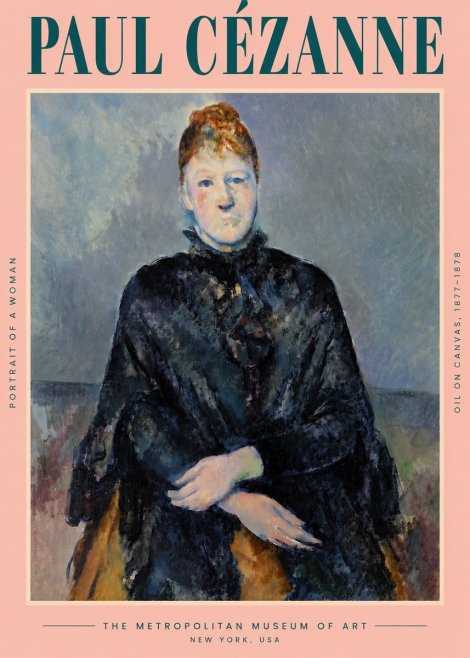 Paul Cézanne Portrait of a Woman I No4 - Affiche