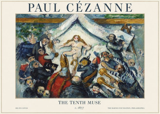 Paul Cézanne The Tenth Muse No1 - Affiche