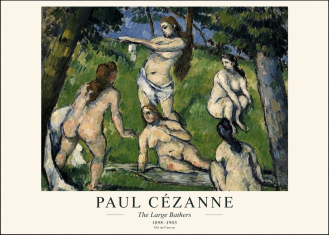 Paul Cézanne The Large Bathers III No1 - Affiche