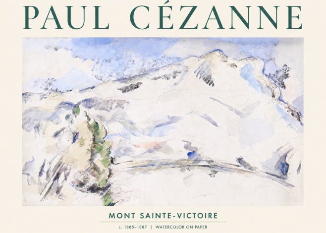 Paul Cézanne Mont Sainte-victoire No2 - Affiche