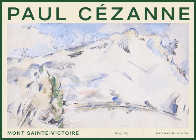Paul Cézanne Mont Sainte-victoire No3 - Affiche