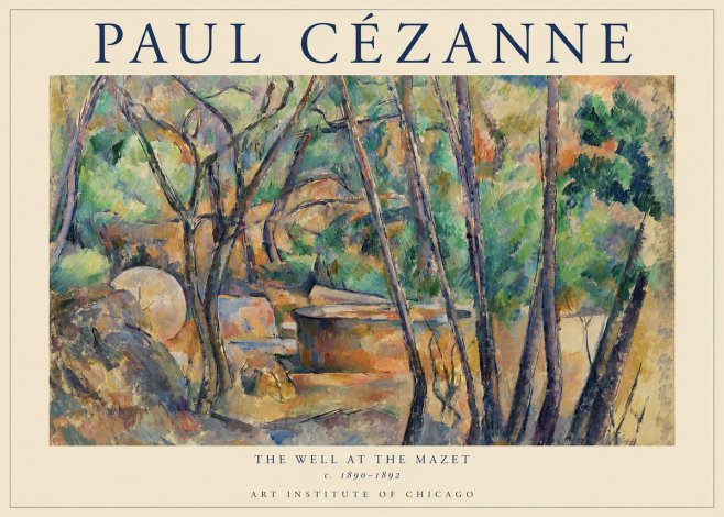 Paul Cézanne The Well at the Mazet No1 - Affiche