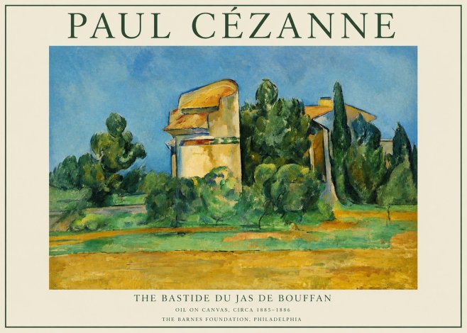 Paul Cézanne The Bastide Du Jas De Bouffan No1 - Affiche
