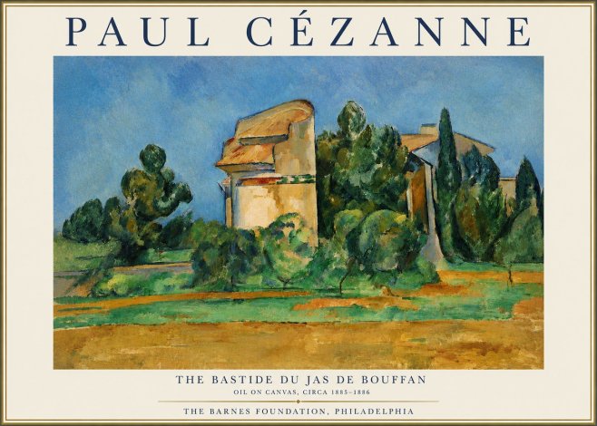 Paul Cézanne The Bastide Du Jas De Bouffan No3 - Affiche
