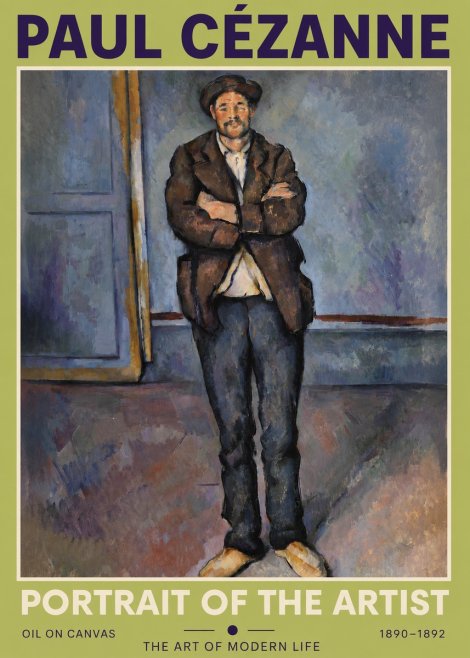 Paul Cézanne Portrait of the Artist II No3 - Affiche