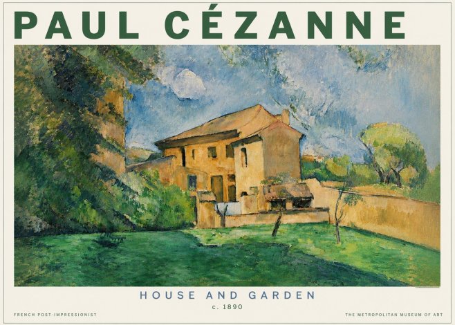 Paul Cézanne House and Garden No3 - Affiche