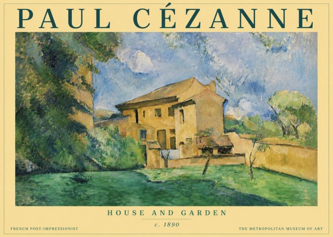 Paul Cézanne House and Garden No4 - Affiche