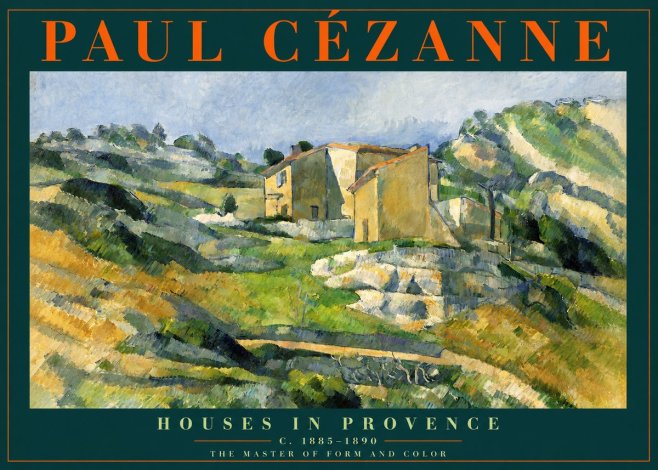 Paul Cézanne Houses in Provence No2 - Affiche