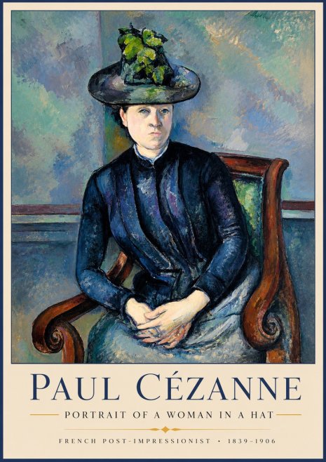Paul Cézanne Portrait of a Woman II No2 - Affiche