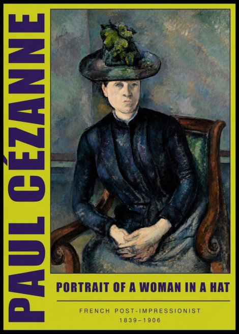 Paul Cézanne Portrait of a Woman II No5 - Affiche