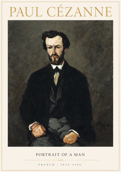 Paul Cézanne Portrait of a Man II No1 - Affiche
