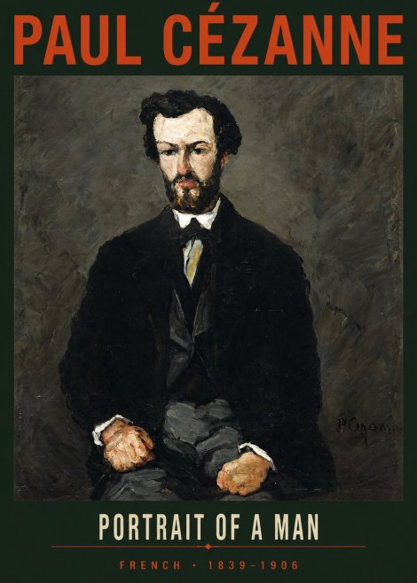 Paul Cézanne Portrait of a Man II No2 - Affiche