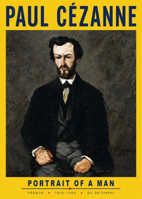 Paul Cézanne Portrait of a Man II No6 - Affiche