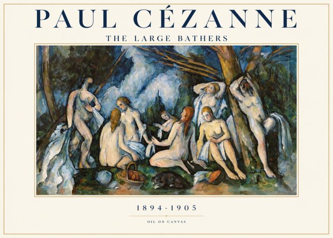 Paul Cézanne The Large Bathers VI No1 - Affiche