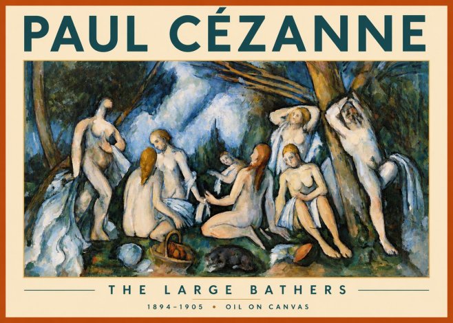 Paul Cézanne The Large Bathers VI No3 - Affiche