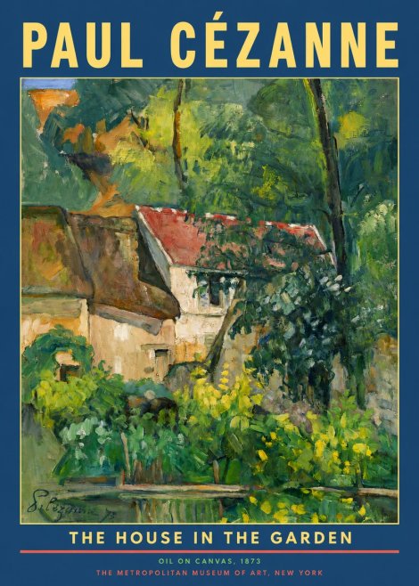 Paul Cézanne The House in the Garden No2 - Affiche
