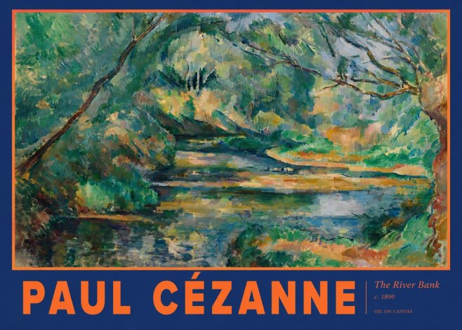 Paul Cézanne The River Bank No2 - Affiche