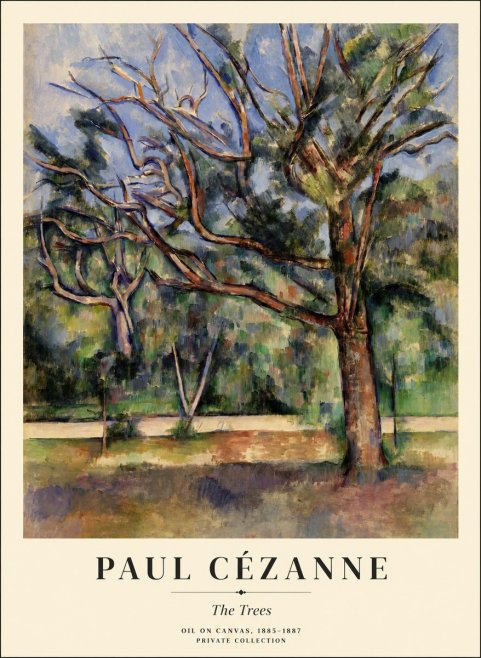 Paul Cézanne The Trees No1 - Affiche