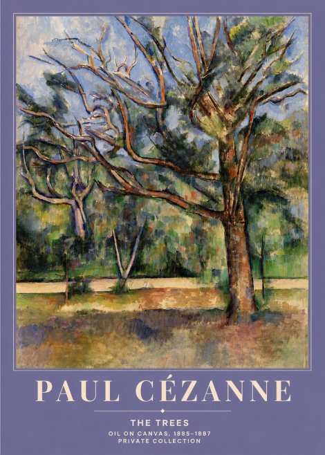 Paul Cézanne The Trees No4 - Affiche