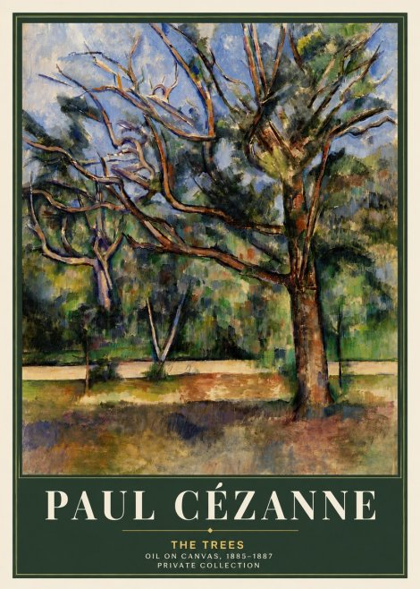 Paul Cézanne The Trees No5 - Affiche