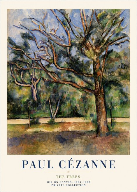 Paul Cézanne The Trees No6 - Affiche