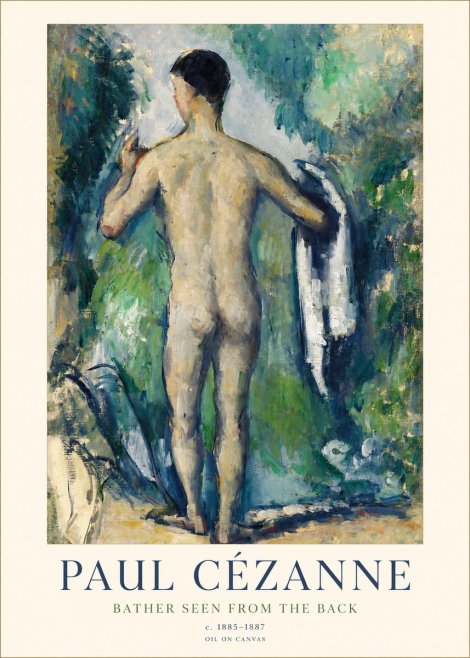 Paul Cézanne Bather Seen from the Back No1 - Affiche
