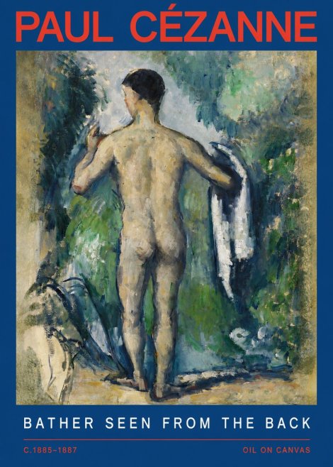 Paul Cézanne Bather Seen from the Back No2 - Affiche