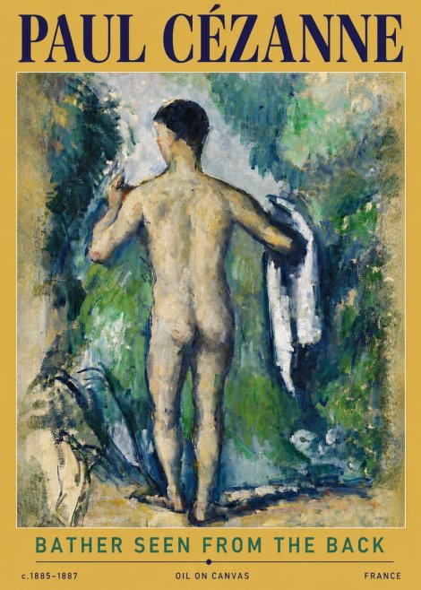 Paul Cézanne Bather Seen from the Back No5 - Affiche