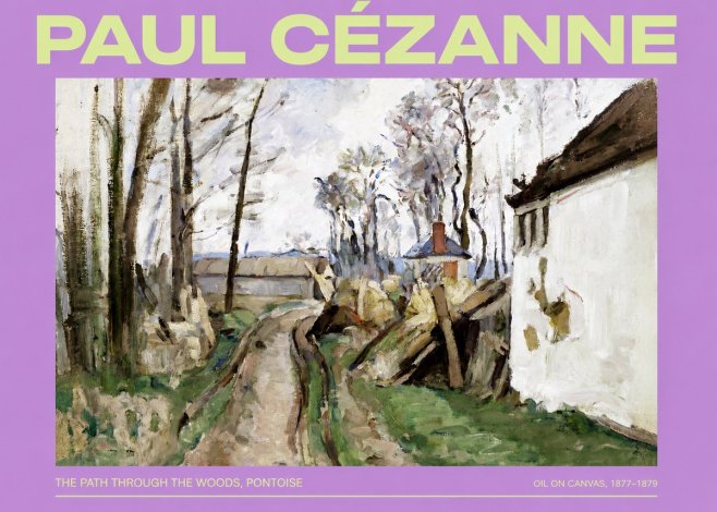 Paul Cézanne The Path Through the Woods, Pontoise No2 - Affiche