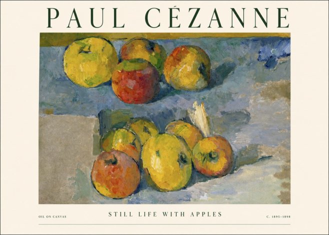 Paul Cézanne Still Life with Apples No1 - Affiche