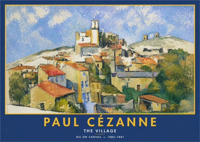 Paul Cézanne The Village III No2 - Affiche