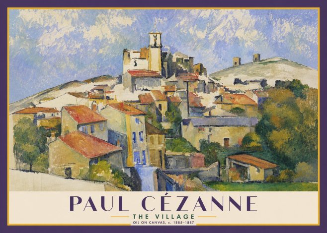 Paul Cézanne The Village III No4 - Affiche
