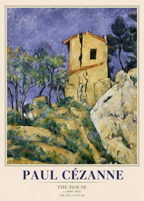 Paul Cézanne The House No3 - Affiche