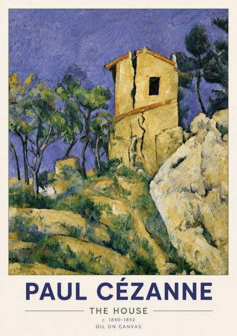 Paul Cézanne The House No6 - Affiche
