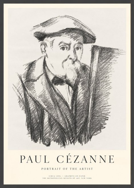 Paul Cézanne Portrait of the Artist III No1 - Affiche