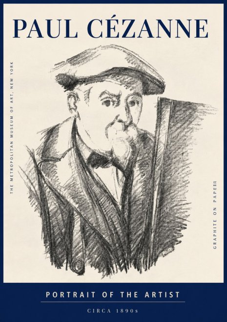 Paul Cézanne Portrait of the Artist III No3 - Affiche