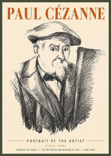 Paul Cézanne Portrait of the Artist III No4 - Affiche