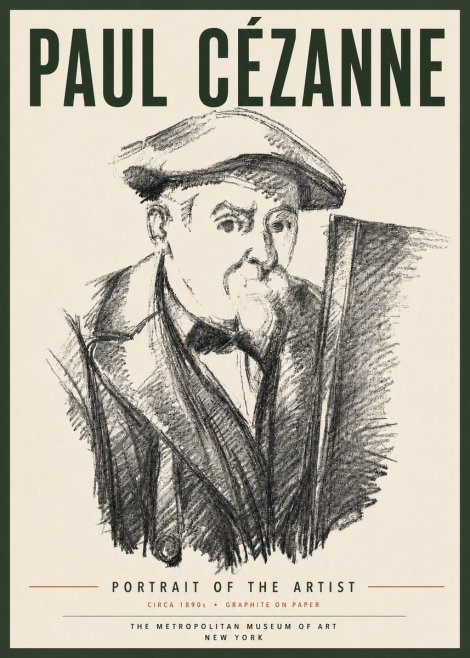 Paul Cézanne Portrait of the Artist III No6 - Affiche