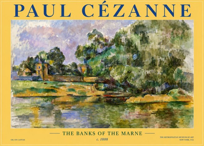 Paul Cézanne The Banks of the Marne No6 - Affiche
