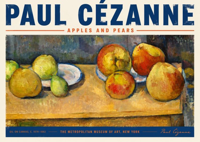 Paul Cézanne Apples and Pears No5 - Affiche