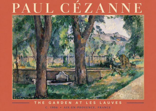 Paul Cézanne The Garden at Les Lauves No4 - Affiche