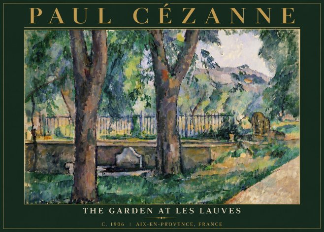 Paul Cézanne The Garden at Les Lauves No6 - Affiche