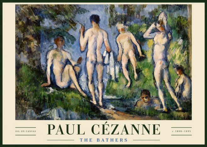Paul Cézanne The Bathers No3 - Affiche