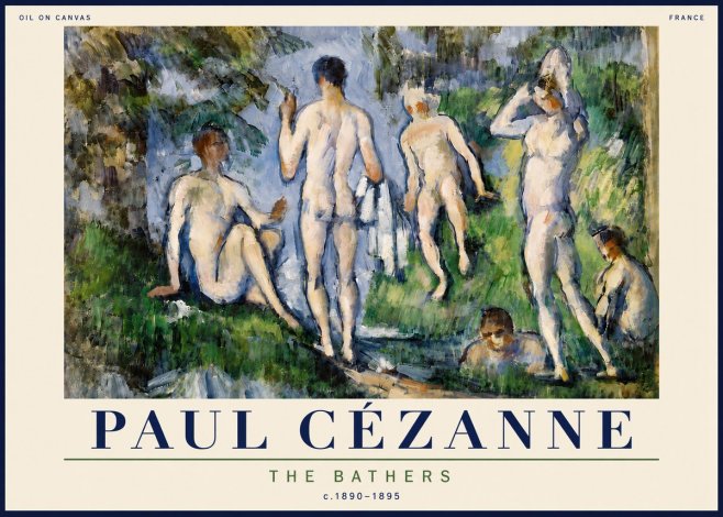 Paul Cézanne The Bathers No6 - Affiche
