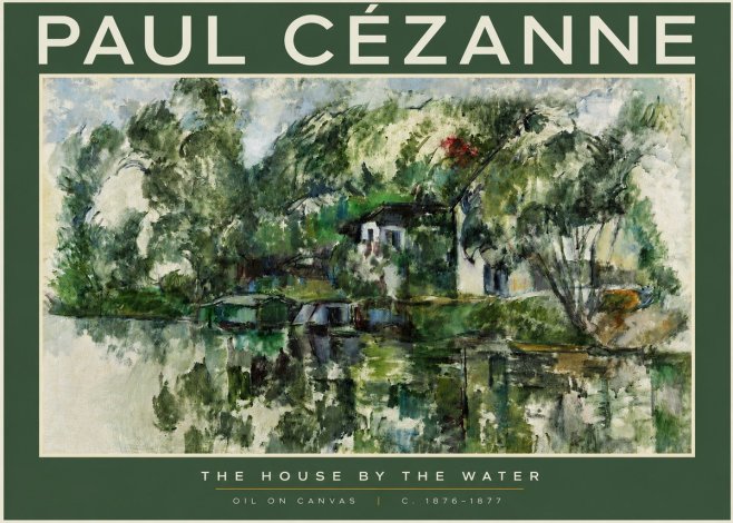 Paul Cézanne The House by the Water No2 - Affiche