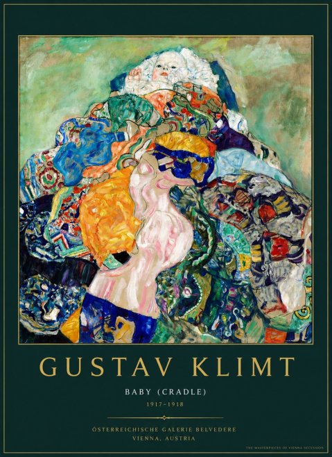 Klimt Baby (Cradle) No3 - Affiche