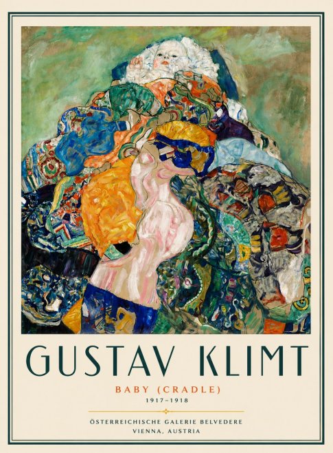 Klimt Baby (Cradle) No6 - Affiche