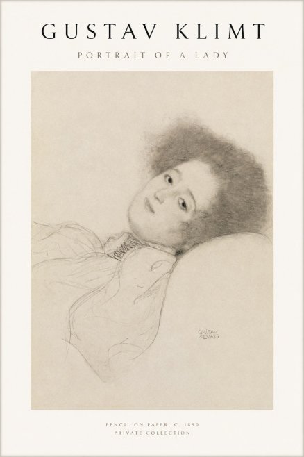 Klimt Portrait of a Lady No1 - Affiche