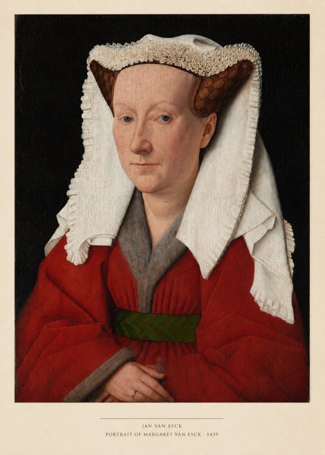Jan van Eyck Portrait of Margaret Van Eyck II No4 - Affiche