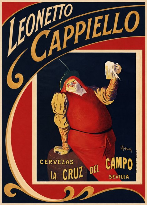 Leonetto Cappiello Cervezas La Cruz Del Campo No2 - Affiche